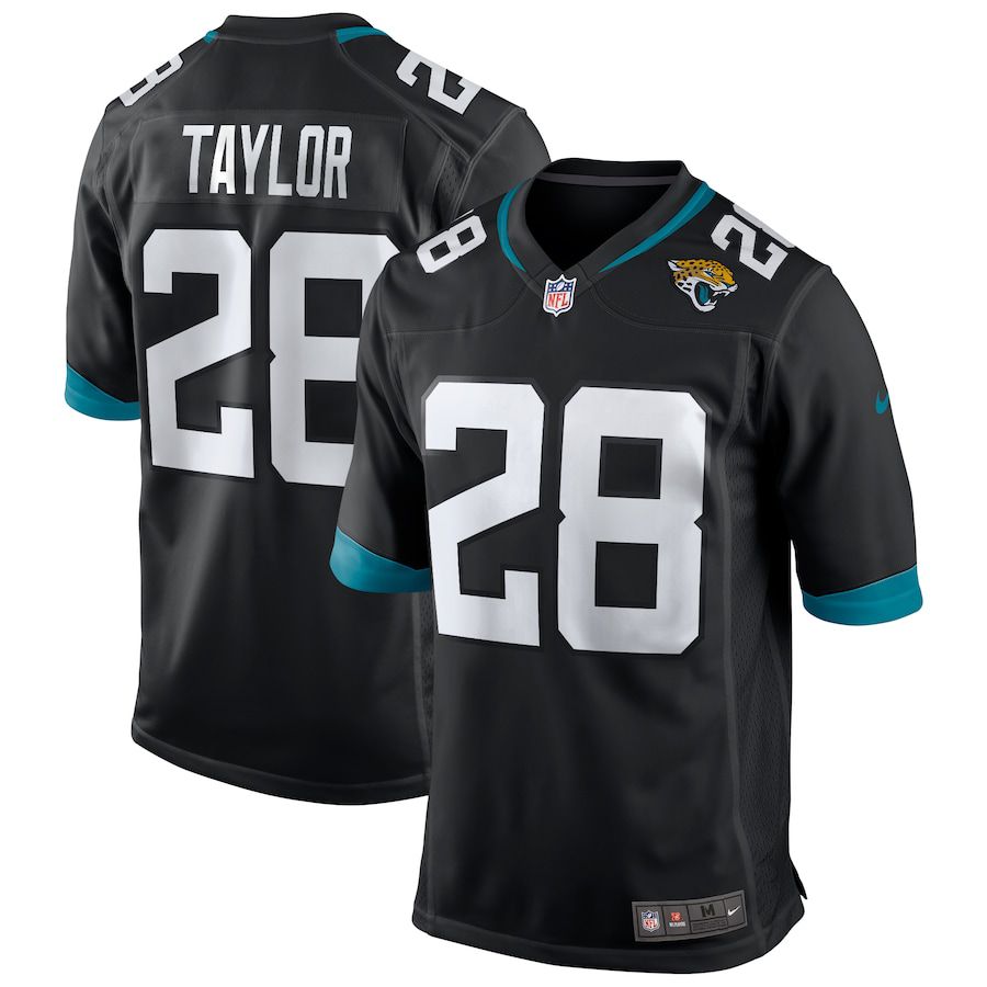 Men Jacksonville Jaguars #28 Fred Taylor Nike Black Game Retired Player NFL Jersey->jacksonville jaguars->NFL Jersey